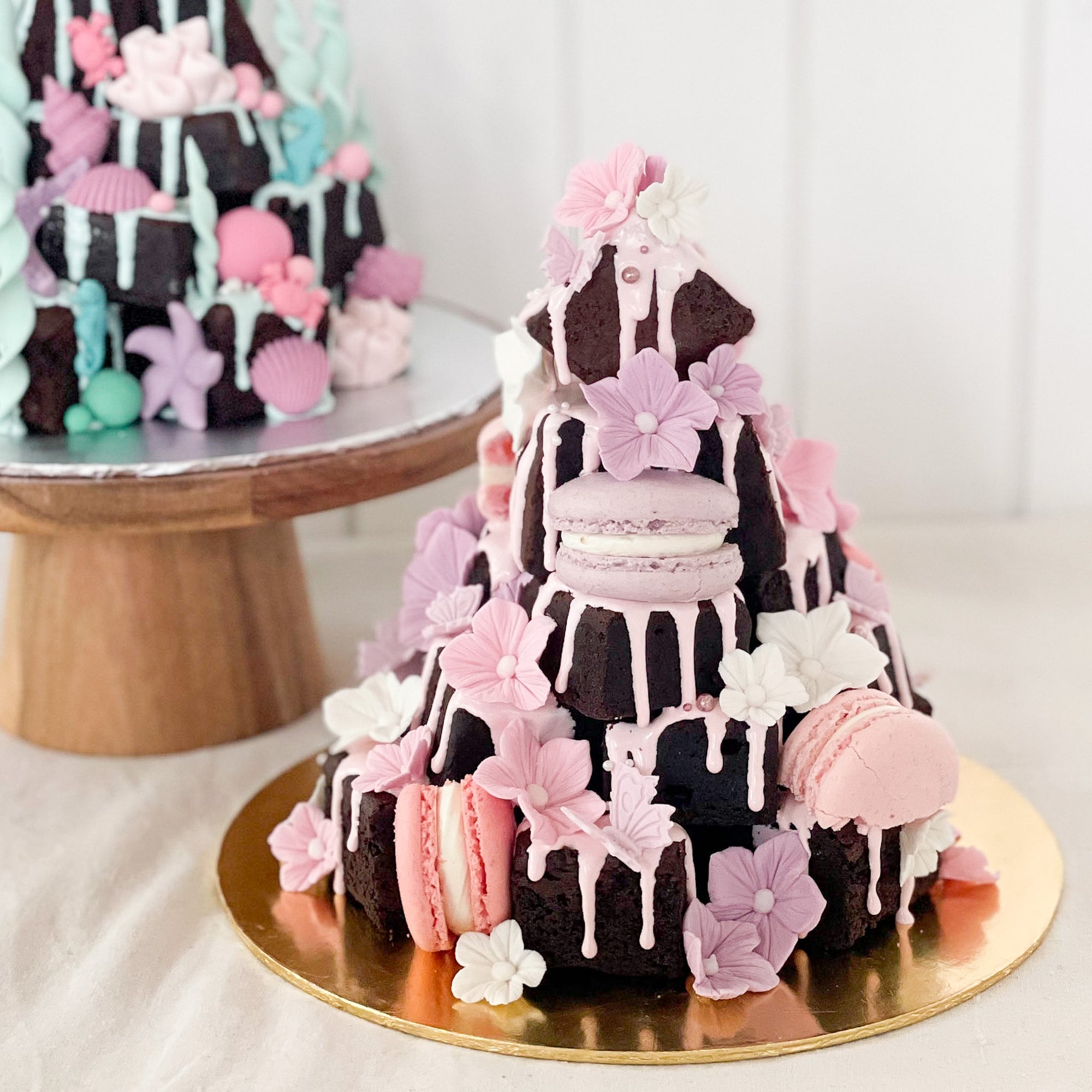 Flower Garden Brownie Tower