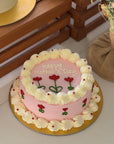 Vintage Tulip Mother's Day Cake
