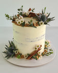 Rustic Garden Fresh Floral Cake
