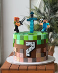 Minecraft World Cake