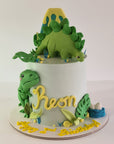 Dinosaur Volcano Cake