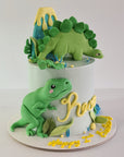 Dinosaur Volcano Cake