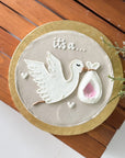 Stork Surprise Gender Reveal Cake