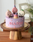 Macaron Party Cake (Pink & Purple)