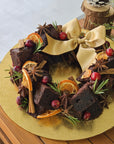 Festive Christmas Wreath Brownie