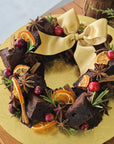 Festive Christmas Wreath Brownie