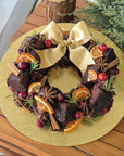 Festive Christmas Wreath Brownie