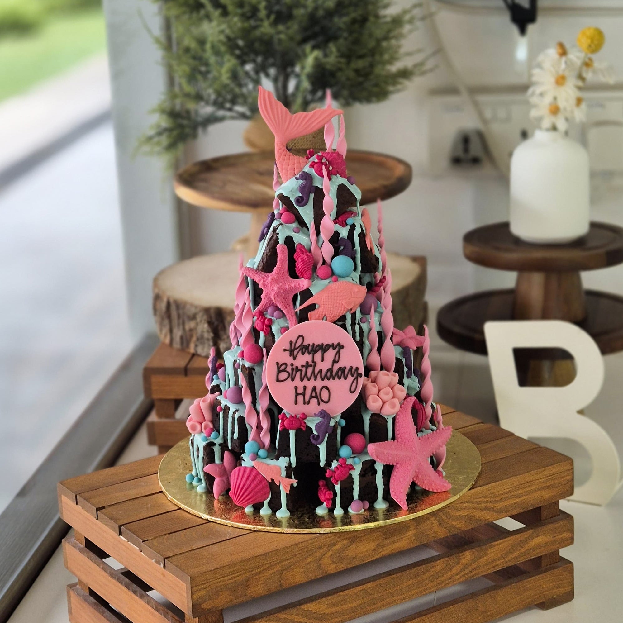 Under The Sea Brownie Tower (Vibrant)