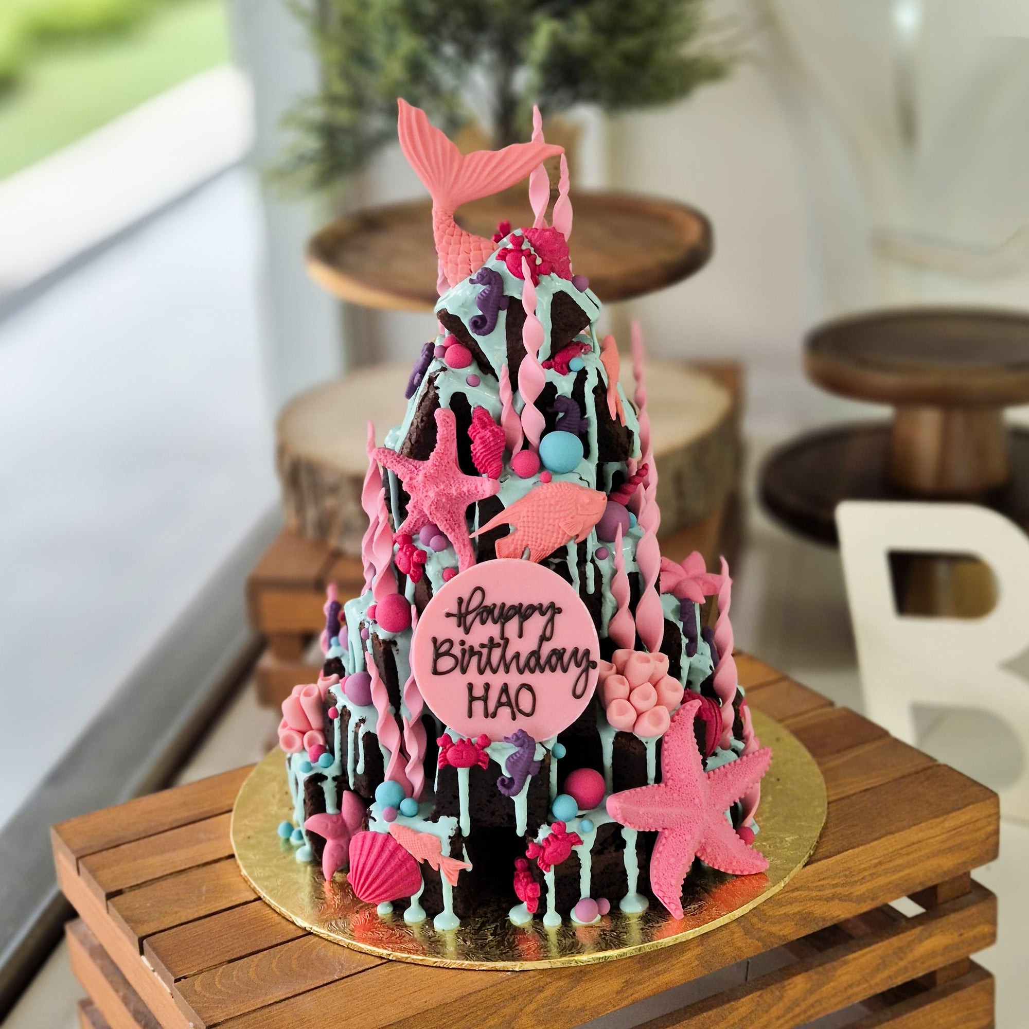 Under The Sea Brownie Tower (Vibrant)