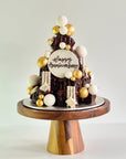 White & Gold Brownie Tower