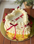 Be My Valentine's Ribbons Cake