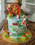 Koi Pond Longevity Cake