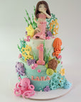 2 Tier Under the Sea Mermaid Cake
