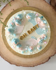Watercolour Gender Reveal Cake
