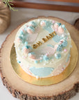 Watercolour Gender Reveal Cake