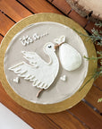 Stork Surprise Gender Reveal Cake