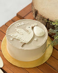 Stork Surprise Gender Reveal Cake