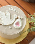 Stork Surprise Gender Reveal Cake
