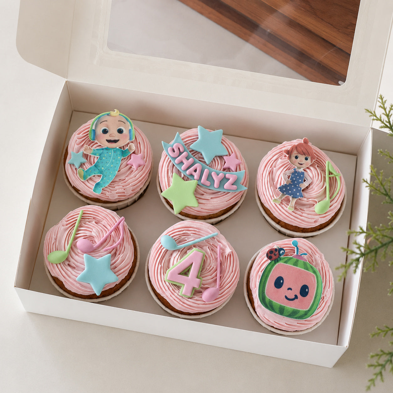 Cocomelon Cupcakes - Pink (min 6pcs)