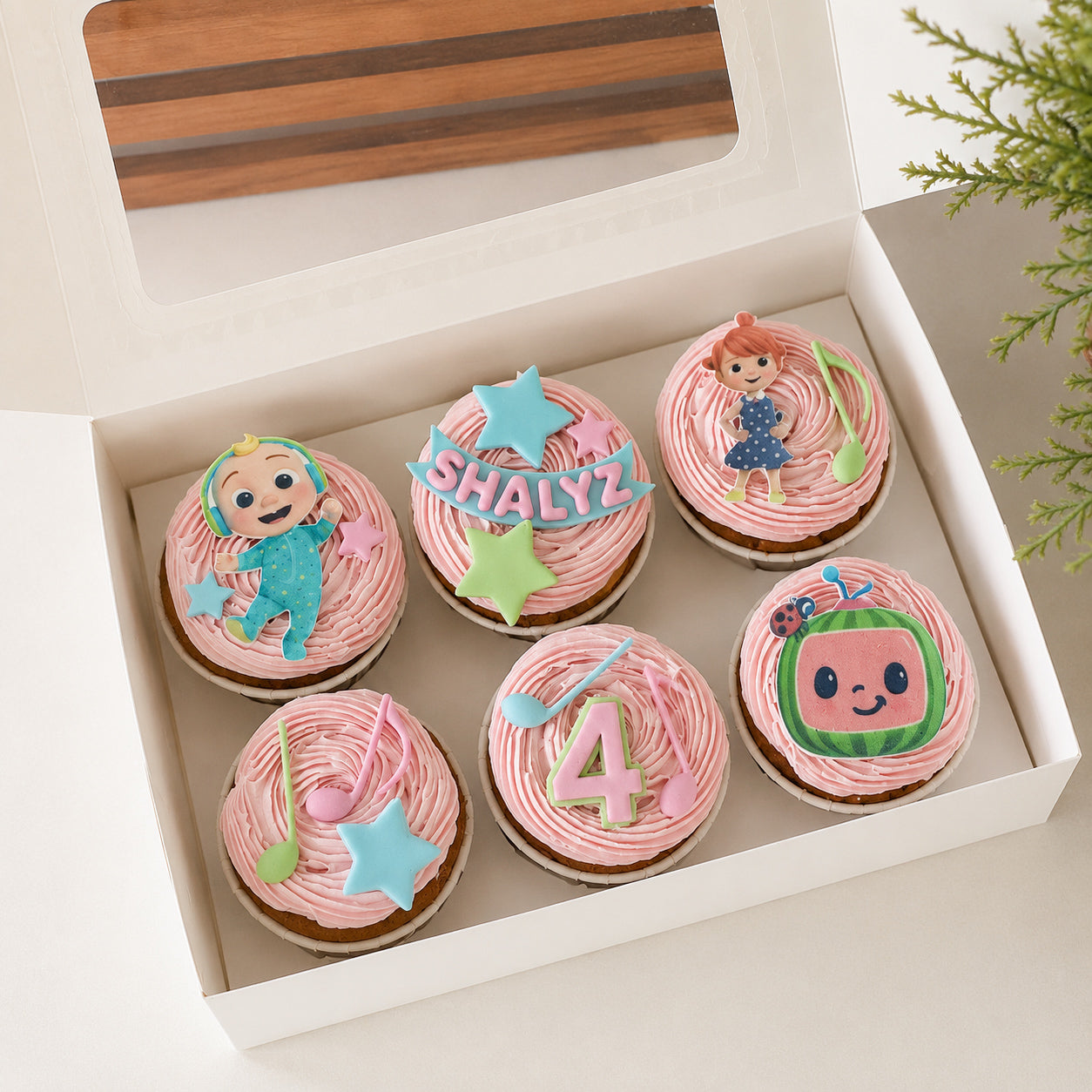 Cocomelon Cupcakes - Pink (min 6pcs)