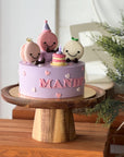 Macaron Party Cake (Pink & Purple)