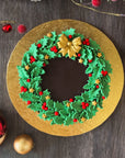 Christmas Wreath Brownie