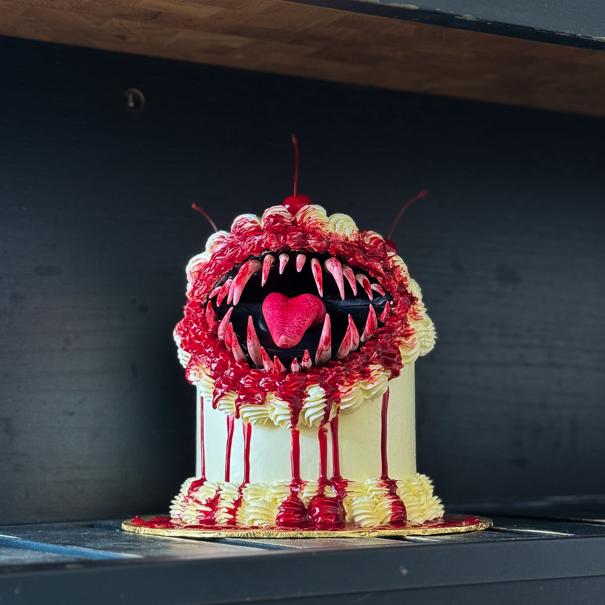 Bite Me Halloween Cake