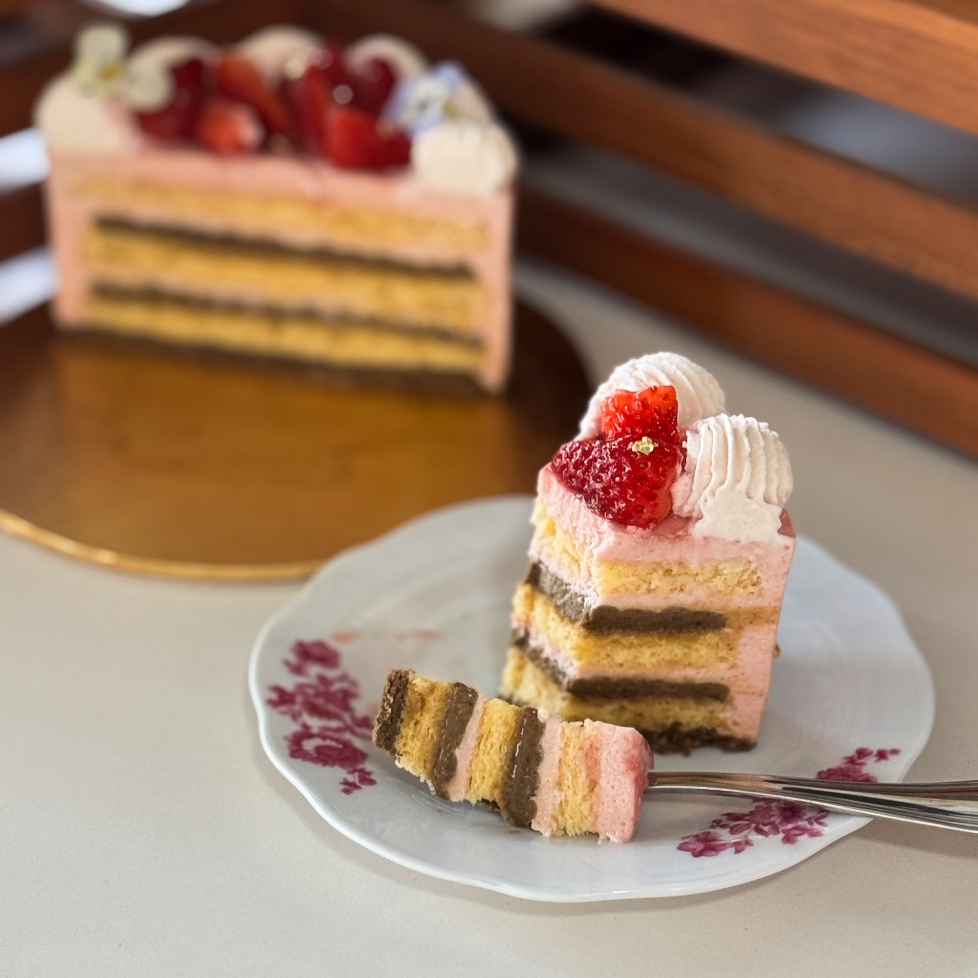 Strawberry Earl Grey Cake
