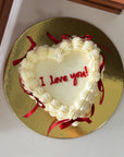 Be My Valentine's Ribbons Cake