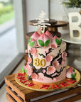 Ombre Cherry Blossom Longevity Cake