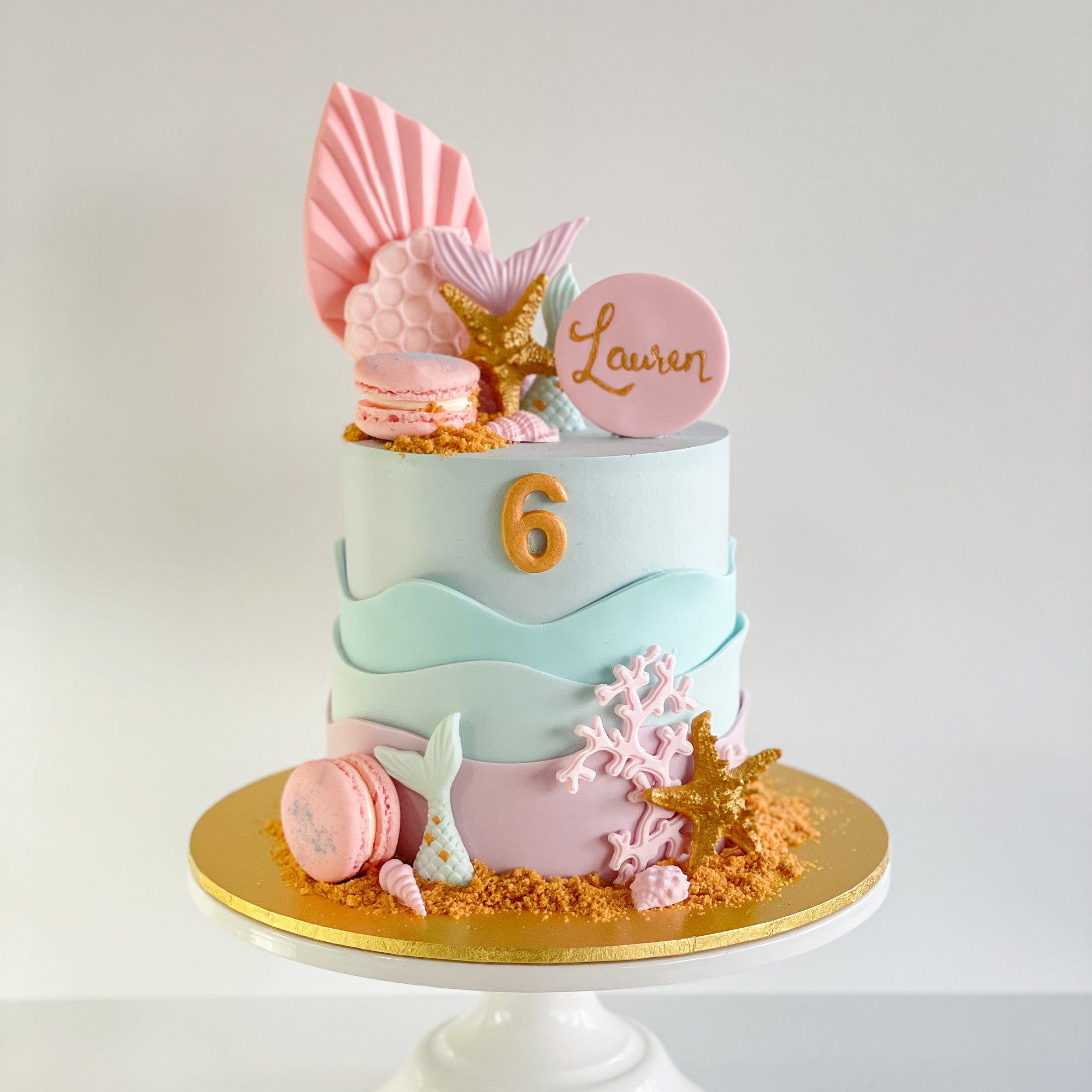 Making Waves Mermaid Cake